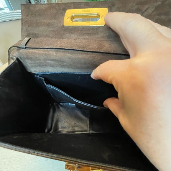 Ferragamo brown suede crossbody *Rehabbed* - Picture 8 of 16